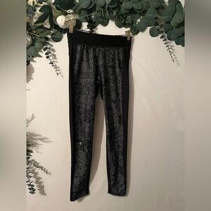 Under Armour Black and Gray Patterned Leggings